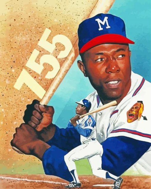 Hank Aaron Art Paint By Numbers