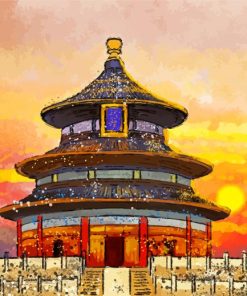 Heaven Temple Beijing China Paint By Numbers