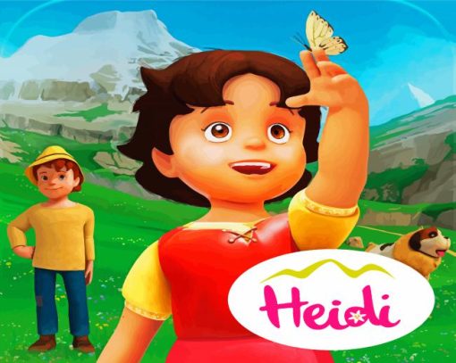 Heidi Animation Paint By Numbers