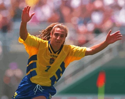 Henrik Larsson Footballer Paint By Numbers