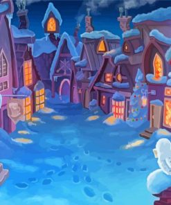 Hogsmeade Cartoon Paint By Numbers