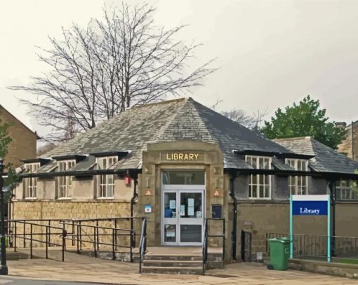 Honley Village Buildings Paint By Numbers