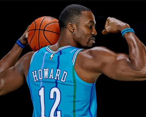 Howard Charlotte Hornets Player Back Paint By Numbers