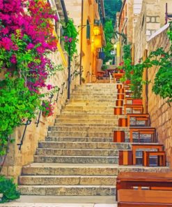 Hvar Alleys Photography Paint By Numbers