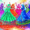 Indian Dancing Girls Paint By Numbers