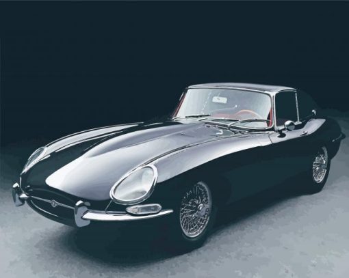 JaguarE Type Car Paint By Numbers