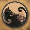 Japanese Yin Yang Cats Paint By Numbers