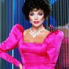 Joan Collins In Pink Paint By Numbers