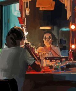 Joaquin Phoenix Joker In The Mirror Paint By Numbers