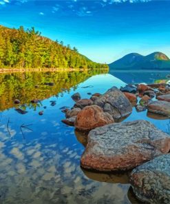 Jordan Pond Park Paint By Numbers