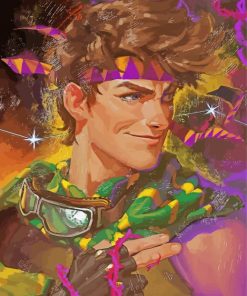 Joseph Joestar Character Art Paint By Numbers