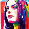 Kaya Scodelario Pop Art Paint By Numbers