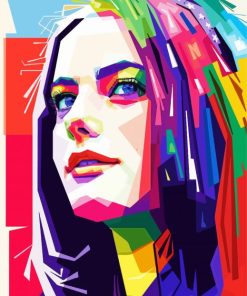 Kaya Scodelario Pop Art Paint By Numbers