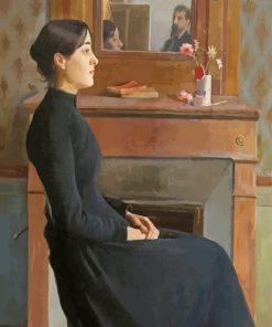 Lady In The Mirror Paint By Numbers