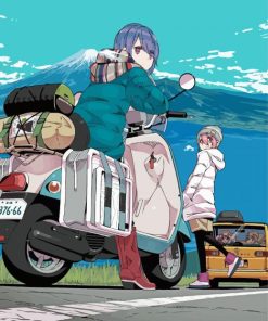 Laid Back Camp Anime Paint By Numbers