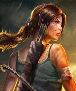 Lara Croft Warriors Paint By Numbers