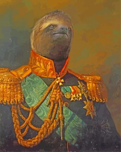 Lord Sloth In Suit Paint By Numbers