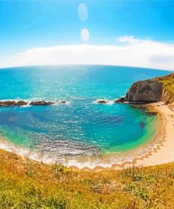 Lulworth Cove Seascape Paint By Numbers