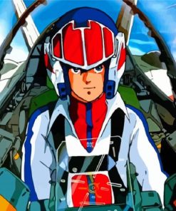 Macross Robotech Character Paint By Number