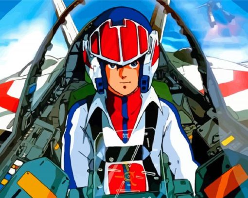 Macross Robotech Character Paint By Number