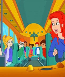 The Magic School Bus Animation Paint By Numbers