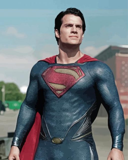 Man Of Steel Paint By Numbers