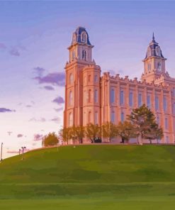 Manti Temple Utah Paint By Numbers