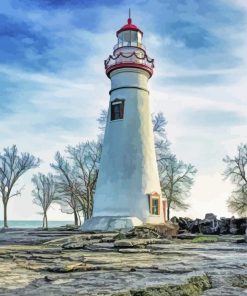 Marblehead Lighthouse State Park Paint By Numbers