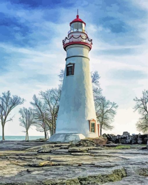 Marblehead Lighthouse State Park Paint By Numbers