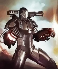 Marvel War Machine Paint By Numbers