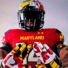 Maryland Terrapins Football Player Paint By Numbers