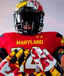 Maryland Terrapins Football Player Paint By Numbers