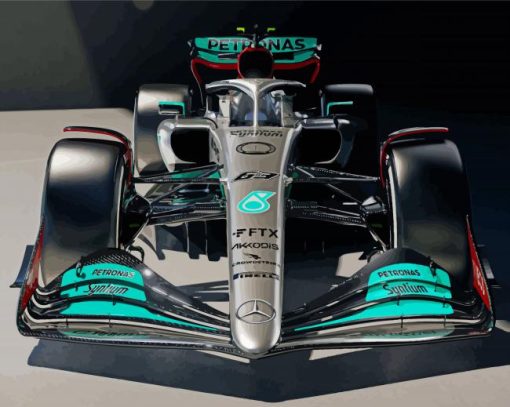 Mercedes AMG Petronas F1 Team Paint By Numbers