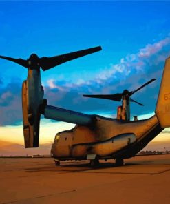 Military Aircraft Bell Boeing V22 Osprey Paint By Numbers