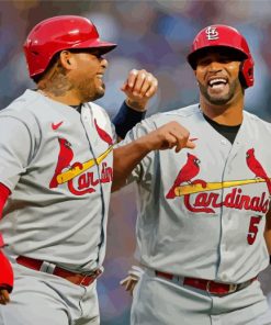 Molina And Pujols Baseball Players Paint By Numbers