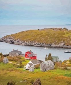 Monhegan Island Maine Paint By Numbers