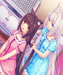 Nekopara Anime Characters Paint By Numbers