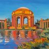 Palace Of Fine Arts California Paint By Numbers