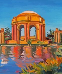 Palace Of Fine Arts California Paint By Numbers