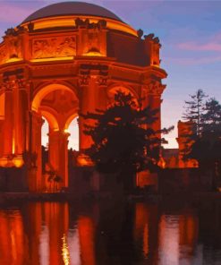 Palace Of Fine Arts California San Francisco Paint By Numbers