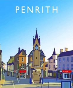 Penrith Town Poster Paint By Numbers