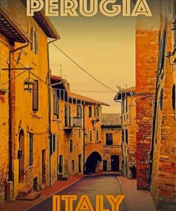 Perugia Italy Poster Paint By Numbers