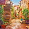 Pitigliano Buildings Paint By Numbers