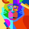 Pop Art Abstract Monkey Paint By Numbers