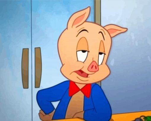 Porky Pig Animation Paint By Numbers