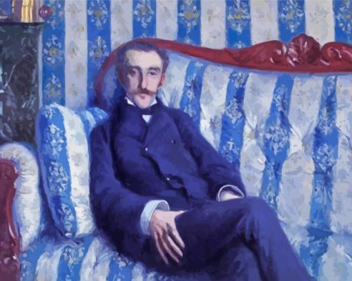 Portrait Of A Man By Gustave Caillebotte Paint By Numbers