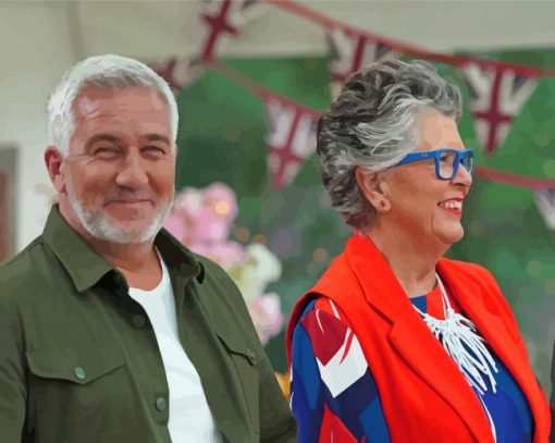 Prue And Paul From Great British Bake Off Paint By Numbers