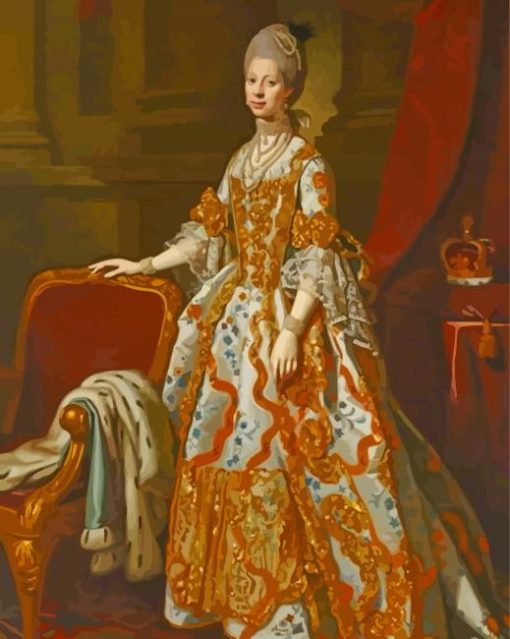 Queen Charlotte Of Mecklenburg Strelitz Paint By Numbers