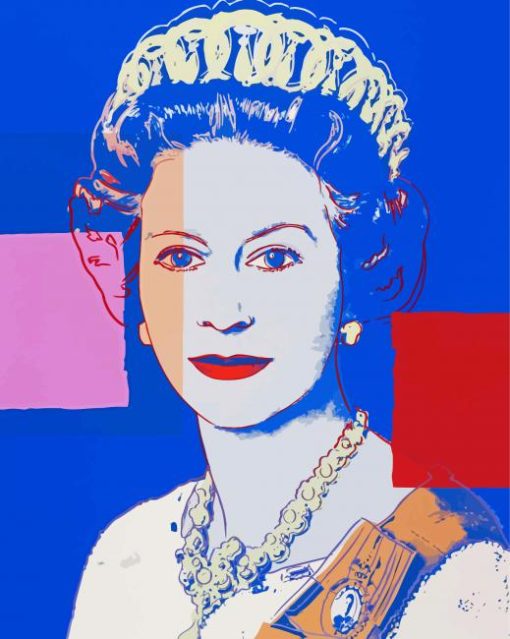 Queen Elizabeth Andy Warhol Art Paint By Numbers