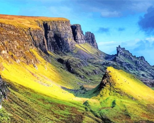 Quiraing Isle Of Skye Landscape Paint By Numbers